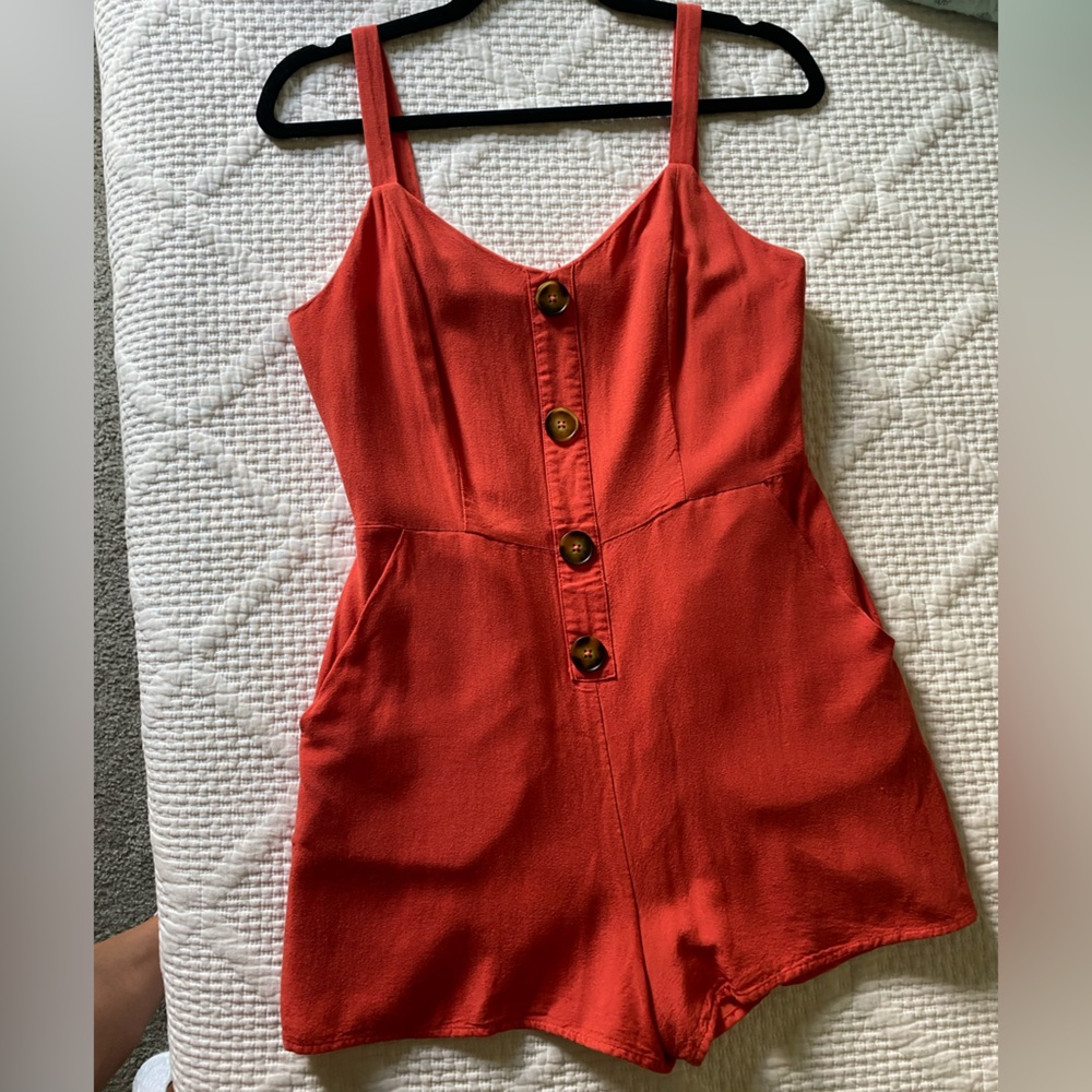 Orange Romper- summer perfection!